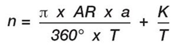 Formel zur Errechnung der Gliederzahl
