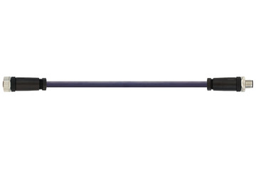 chainflex® Anschlussleitung Verteiler gerade M12, CF.INI CF9, Buchse/Stift