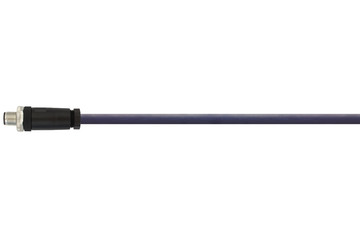 chainflex® Anschlussleitung Verteiler gerade M12, CF.INI CF9, Stift/Leitungsende abgeschnitten, 8-polig