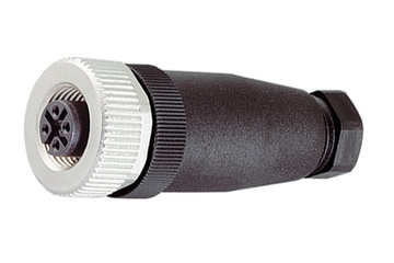 Binder M12-A Kabeldose, 4.0 - 6.0 mm, ungeschirmt, 99 0430 07 04, schraubklemm, IP67, UL