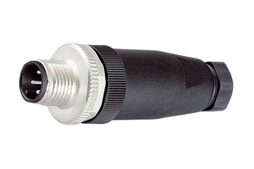 Binder M12-A Kabelstecker, 4.0 - 6.0 mm, ungeschirmt, 99 0429 07 04, schraubklemm, IP67, UL
