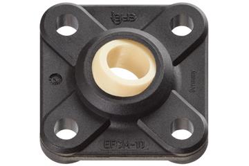 Flanschlager mit 4 Befestigungslöchern, EFSM igubal®, Kugelkalotte iglidur® J