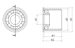 BB-6204EC44.5-B180-10-ES technical drawing