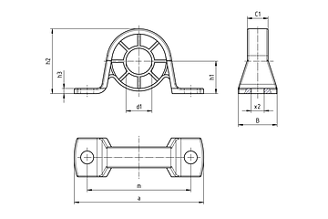 PP203-J4EM-17-12-SP technical drawing