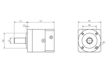 GEA-60-3-90-ST-140 technical drawing