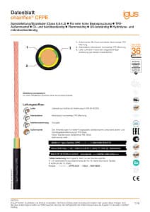 Technisches Datenblatt chainflex® Motorleitung CFPE
