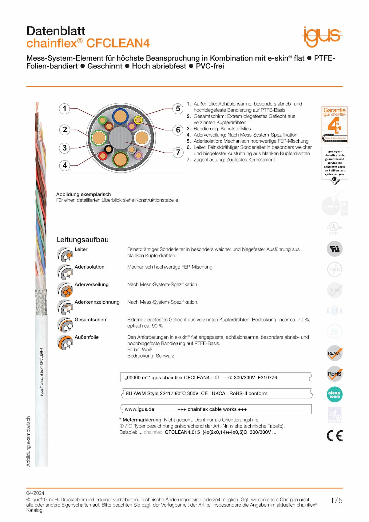 <p>Technisches Datenblatt chainflex® Mess-System-Elemente CFCLEAN4</p>