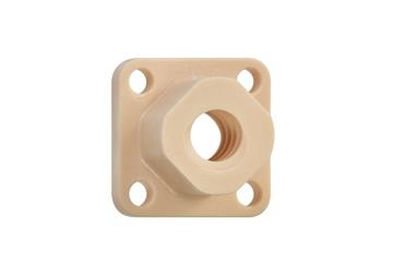 drylin® gespritzte Flansch-Gewindemuttern, mehrgängig, Gewinde geschnitten, JFRM