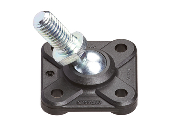 Flanschlager mit Kugelzapfen, Außengewinde, GFSM-AG, igubal®