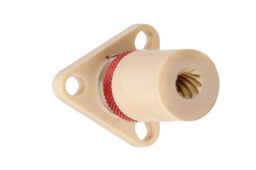 drylin® Steilgewindemutter mit Flansch, Zero-Backlash, JFRM