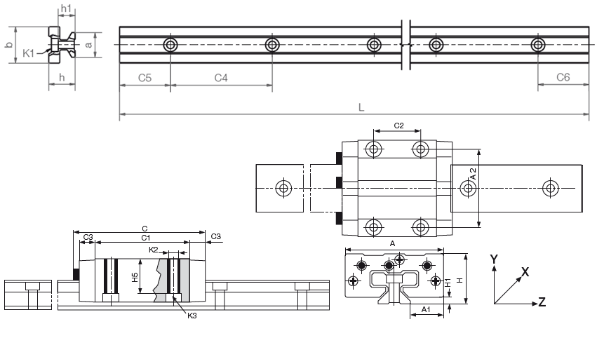drylin T System 01 Zeichnung