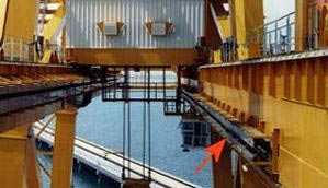 igus® Energiekette an einem Kran.