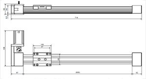 Linearachse mit Motor