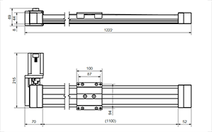 Linearachse mit Motor