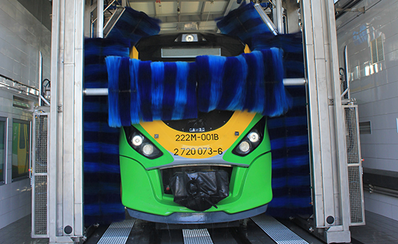 Waschanlage für Züge