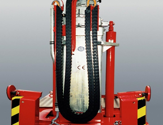 E-Z Chain on lift platform