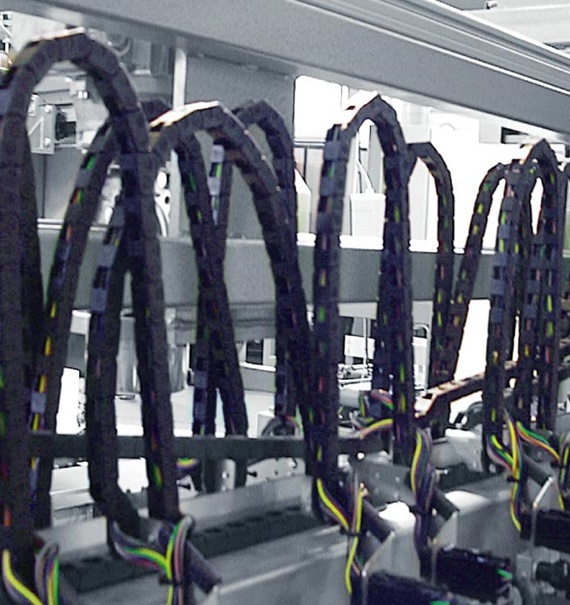cable carrier in a standing application