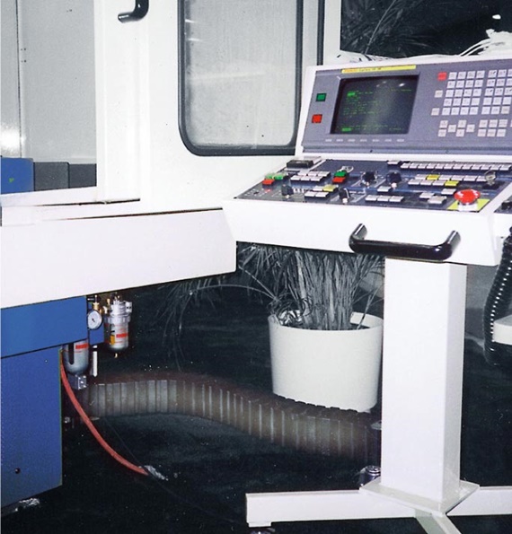 cable carrier for control panel 
