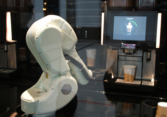 Kaffee-Roboter mit PRT Drehkranzlager