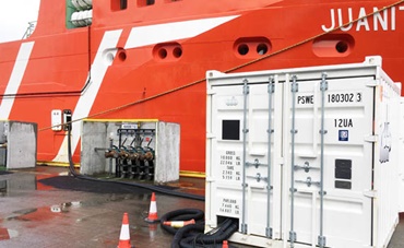 readychain für die Landstromversorgung