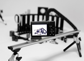 Kamera-Slider und Produktaufnahme