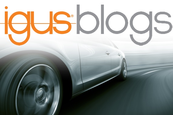 igus Blog Logo mit Auto