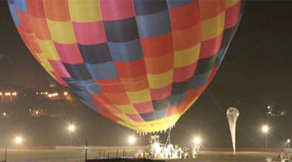Gleitlager für Heißluftballon